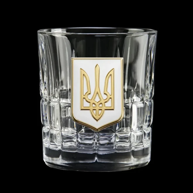 Набір для віскі «ТРИЗУБ» Boss Crystal - 6 кришталевих келихів | Золото, Срібло