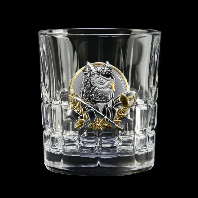 Набір для віскі «Кодекс лідера» Boss Crystal - 6 кришталевих склянок | Золото, Срібло