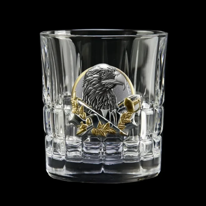 Набір для віскі «Кодекс лідера» Boss Crystal - 6 кришталевих склянок | Золото, Срібло