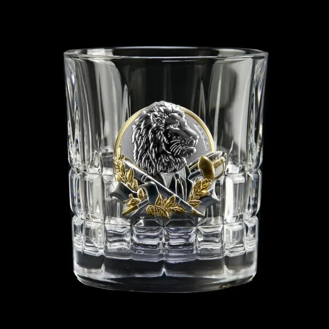 Набір для віскі «Кодекс лідера» Boss Crystal - 6 кришталевих склянок | Золото, Срібло