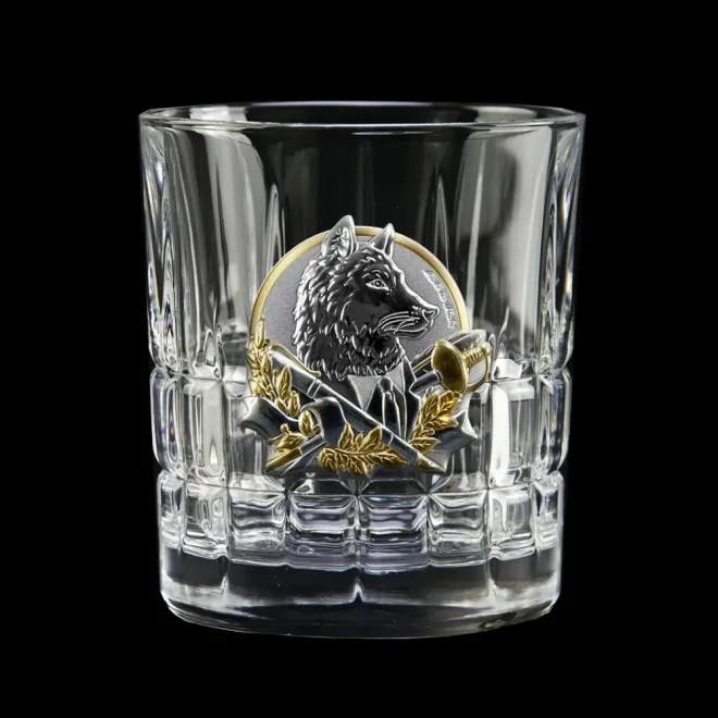 Набір для віскі «Кодекс лідера» Boss Crystal - 6 кришталевих склянок | Золото, Срібло