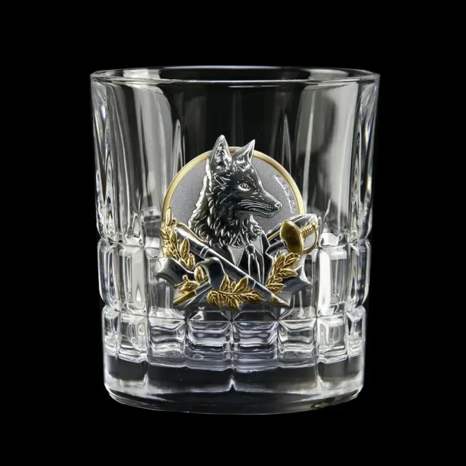 Набір для віскі «Кодекс лідера» Boss Crystal - 6 кришталевих склянок | Золото, Срібло