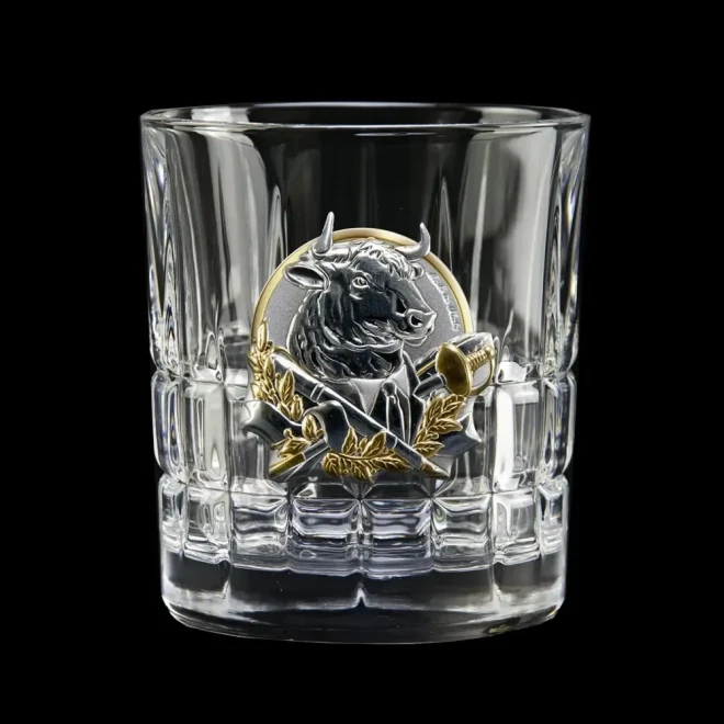Набір для віскі «Кодекс лідера» Boss Crystal - 6 кришталевих склянок | Золото, Срібло