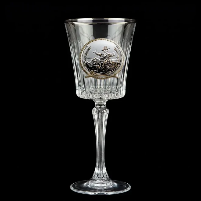Набір для вина «FISHERMAN» Boss Crystal - 6 кришталевих келихів | Золото, Срібло, Платина
