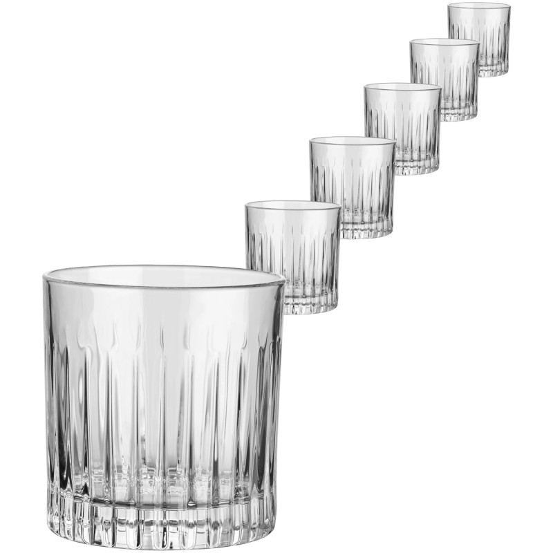 TIMELESS 310 мл RCR - набір із 6 кришталевих склянок для віскі