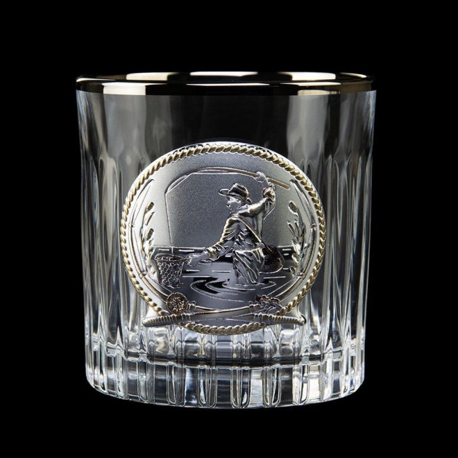 «FISHERMAN» Boss Crystal - набір з 6 кришталевих склянок з графином | Золото, Срібло, Платина