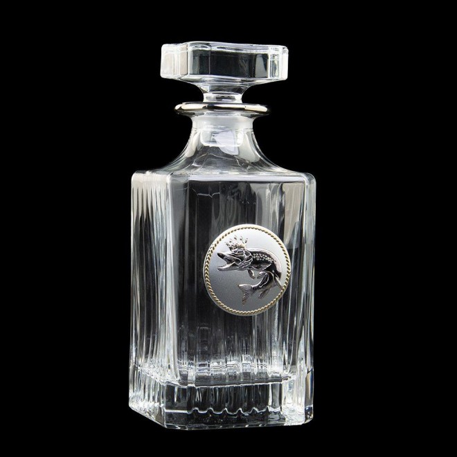«FISHERMAN» Boss Crystal - набір з 6 кришталевих склянок з графином | Золото, Срібло, Платина