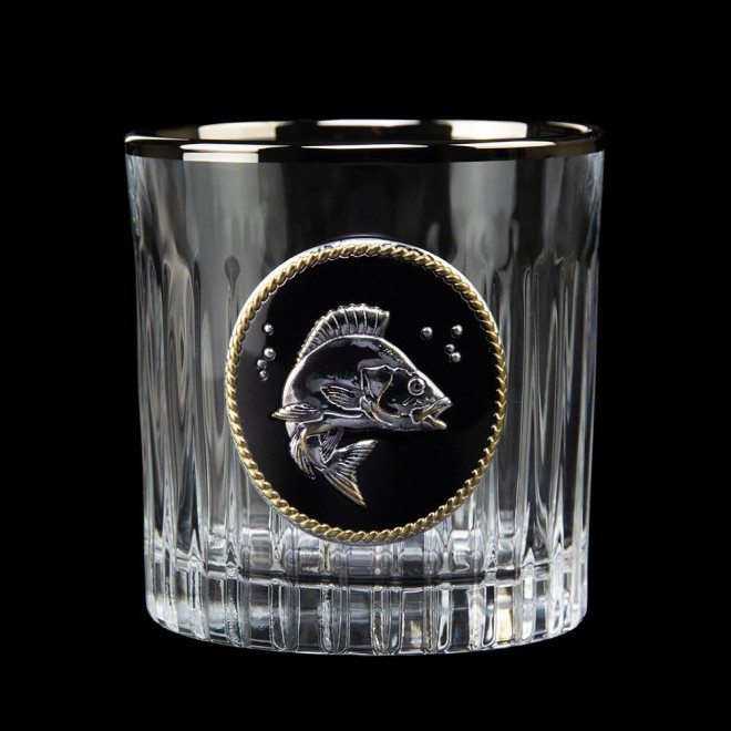 «GOLDFISH» Boss Crystal - набір з 6 кришталевих склянок з графином | Золото, Срібло, Платина