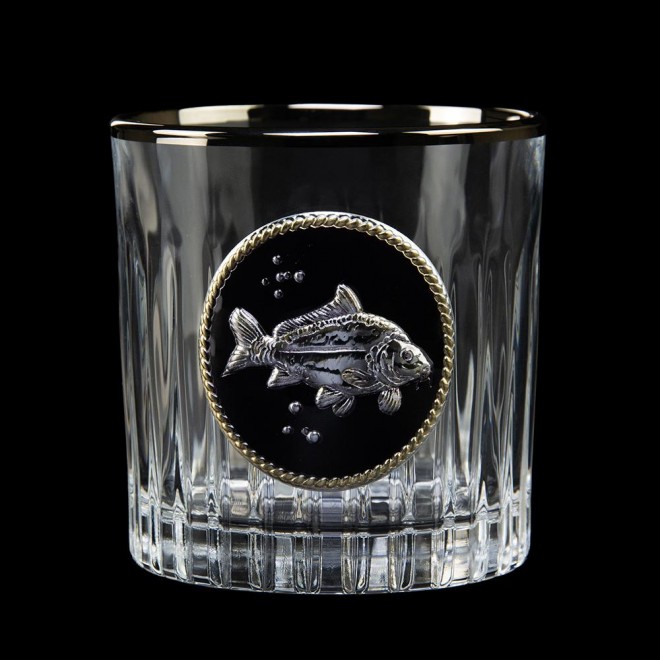 «GOLDFISH» Boss Crystal - набір з 6 кришталевих склянок з графином | Золото, Срібло, Платина