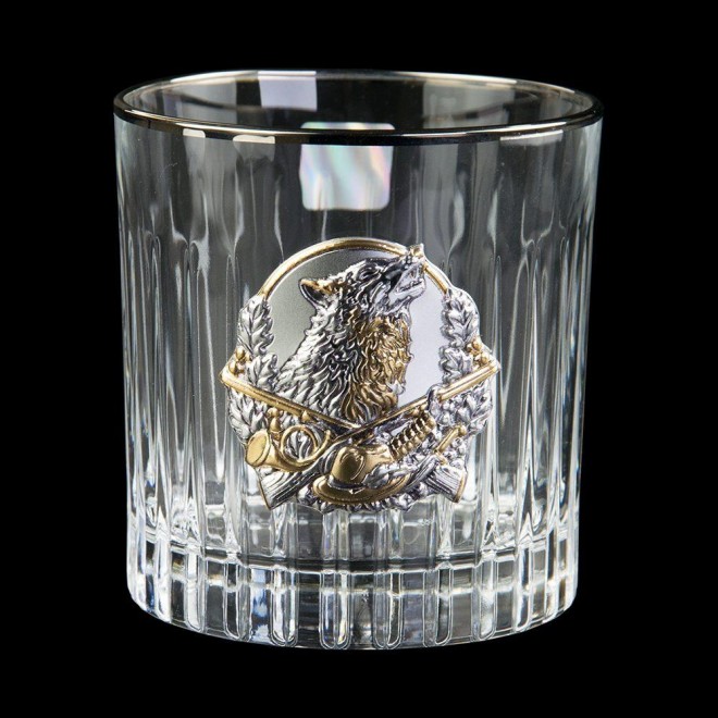 "HUNTER" Boss Crystal - набор из 4 хрустальных стаканов с графином | Золото, Серебро, Платина
