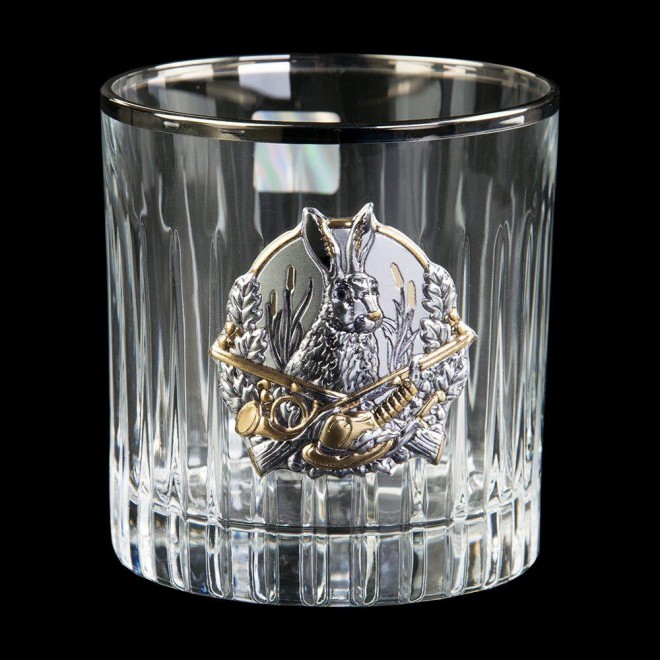 "HUNTER" Boss Crystal - набор из 4 хрустальных стаканов с графином | Золото, Серебро, Платина