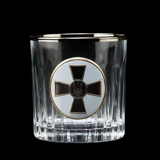 "АРМЕЙСКИЙ" Boss Crystal - набор из 6 хрустальных стаканов с графином | Золото, Серебро