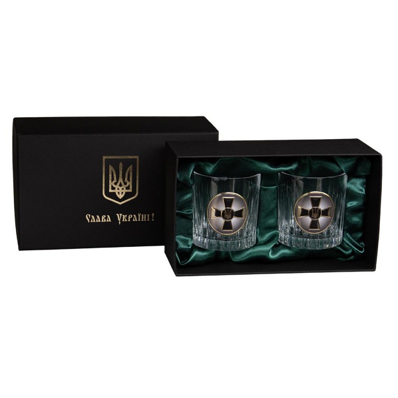 «АРМІЙСЬКИЙ 2» Boss Crystal — набір із 2 кришталевих келихів | Золото, Срібло