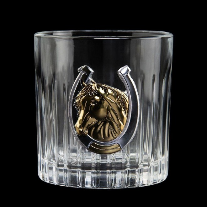 «Золотий кінь» Boss Crystal - набір із 6 кришталевих келихів із графином | Золото, Срібло «Золотий кінь» Boss Crystal - набір із 6 кришталевих келихів із графином | Золото, Срібло