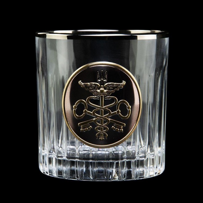 "ТАМОЖНЯ" Boss Crystal - набор из 6 хрустальных стаканов | Золото, Серебро, Платина