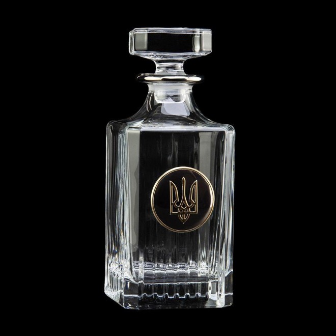 "ШЕВРОН ВМФ" Boss Crystal - набор из 4 хрустальных стаканов с графином | Золото, Серебро, Платина