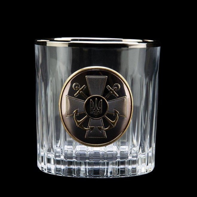 «ШТАБ ВМФ» Boss Crystal - набір із 6 кришталевих келихів із графином | Золото, Срібло, Платина