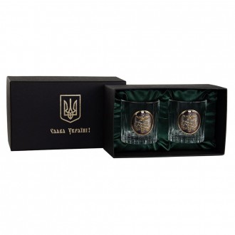 «МИТНИЦЯ» Boss Crystal - набір із 2 кришталевих келихів | Золото, Срібло