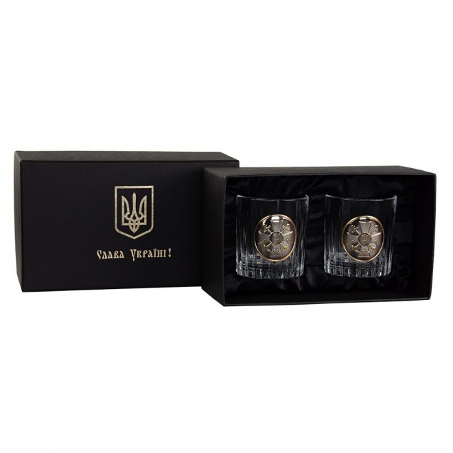 «ШТАБ ВМФ» Boss Crystal - набір з 2 кришталевих склянок | Золото, Срібло «ШТАБ ВМФ» Boss Crystal - набір з 2 кришталевих склянок | Золото, Срібло
