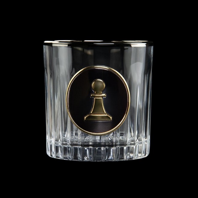 «ШАХИ» Boss Crystal - набір із 6 кришталевих стаканів | Золото, Срібло