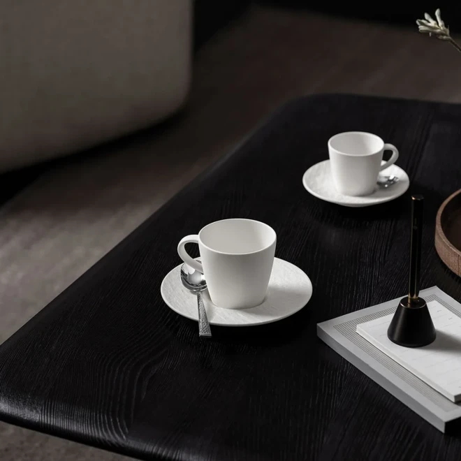 Набір із 2 блюдець Blanc Manufacture Rock Villeroy & Boch