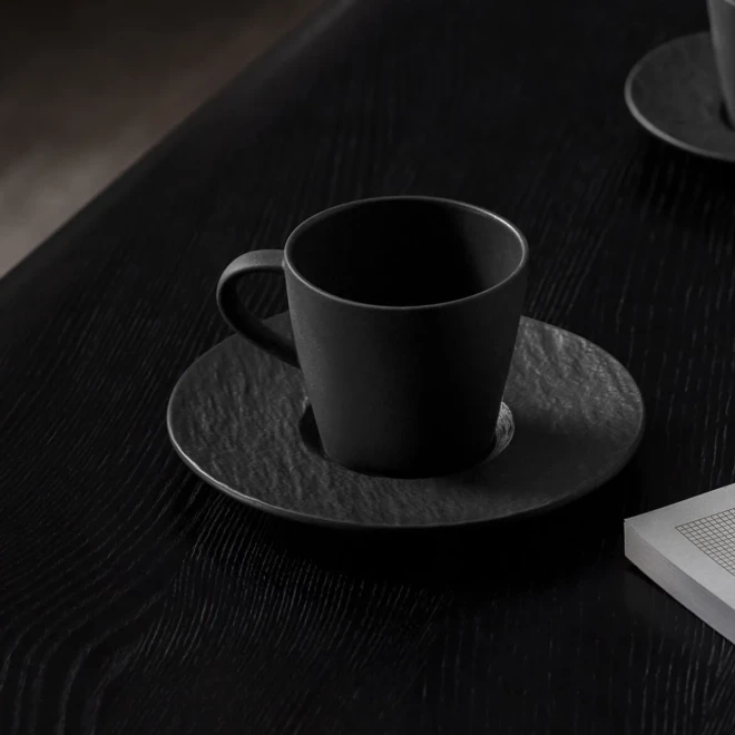 Набір з 2 чашок для еспресо Manufacture Rock Villeroy & Boch, 100 мл Набір з 2 чашок для еспресо Manufacture Rock Villeroy & Boch, 100 мл
