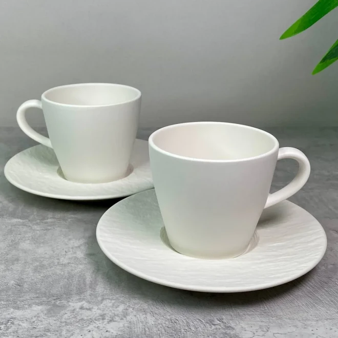 Набор из 2 чашек Blanc Manufacture Rock Villeroy & Boch, 220 мл