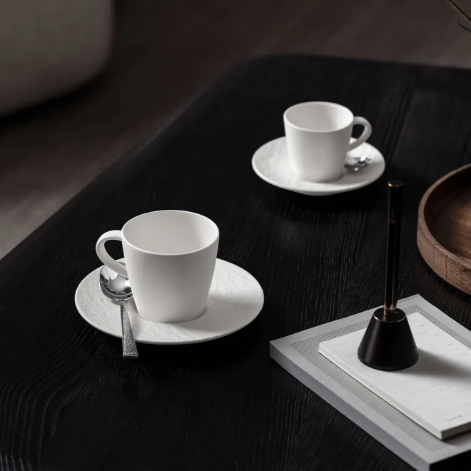 Набор из 2 чашек Blanc Manufacture Rock Villeroy & Boch, 220 мл