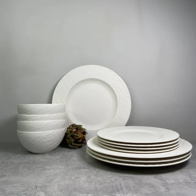 Столовий сервіз 12 предметів на 4 персони Manufacture Rock Villeroy & Boch Столовий сервіз 12 предметів на 4 персони Manufacture Rock Villeroy & Boch