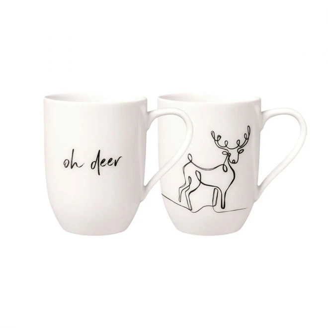 Набір із 2 чашок Oh Deer Statement Villeroy & Boch, 280 мл Набір із 2 чашок Oh Deer Statement Villeroy & Boch, 280 мл
