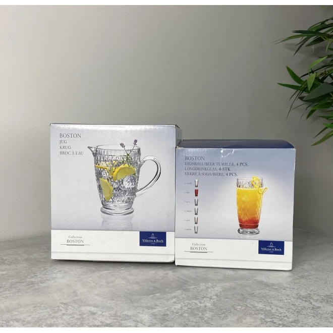 Набор из 2 стаканов для воды бордовый Boston Villeroy & Boch, 300 мл Набор из 2 стаканов для воды бордовый Boston Villeroy & Boch, 300 мл
