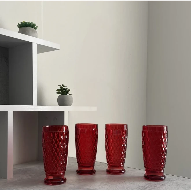 Набор из 2 стаканов для воды бордовый Boston Villeroy & Boch, 300 мл Набор из 2 стаканов для воды бордовый Boston Villeroy & Boch, 300 мл