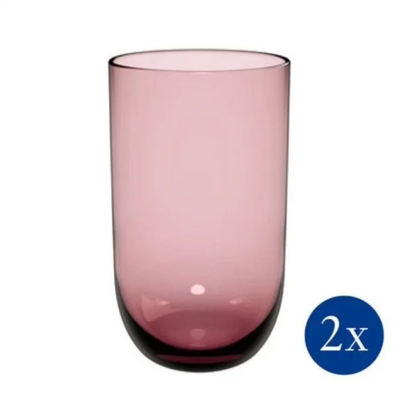 Набір із 2 склянок для воды розовый Like Glass Grape Villeroy & Boch, 385 мл