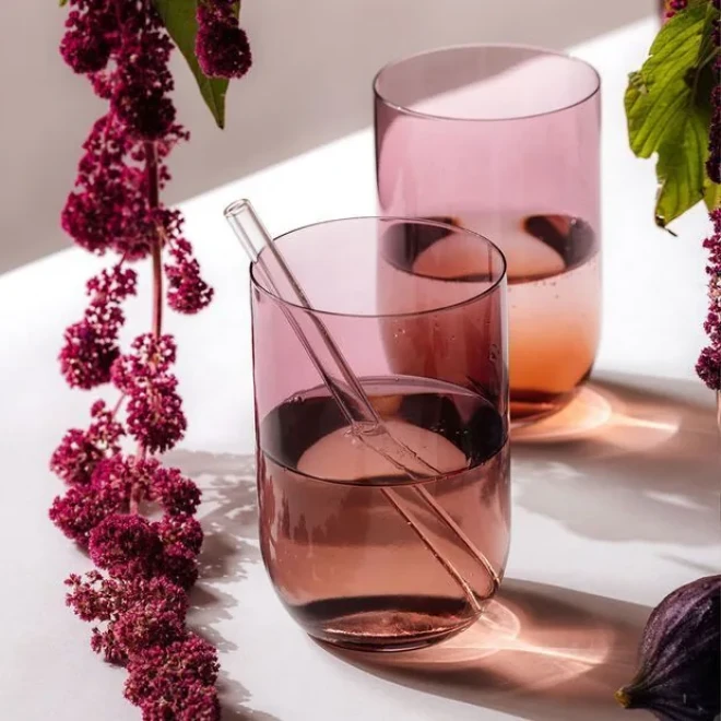 Набір із 2 рожевих склянок для води Like Glass Grape Villeroy & Boch, 385 мл