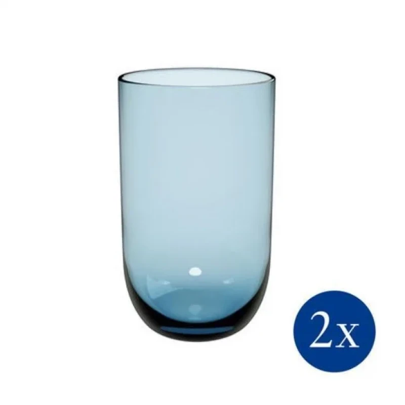 Набір із 2 склянок для воды синий Like Glass Ice Villeroy & Boch, 385 мл
