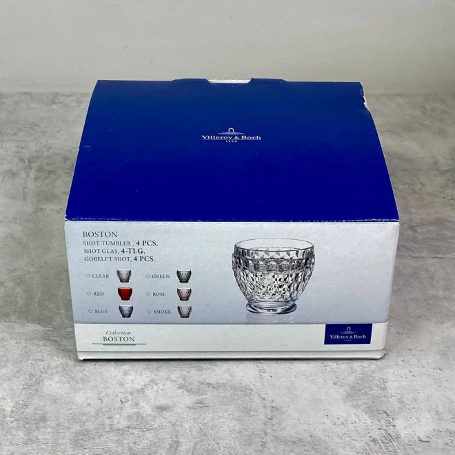 Набор из 4 стопок бордовый Boston Villeroy & Boch, 50 мл Набор из 4 стопок бордовый Boston Villeroy & Boch, 50 мл