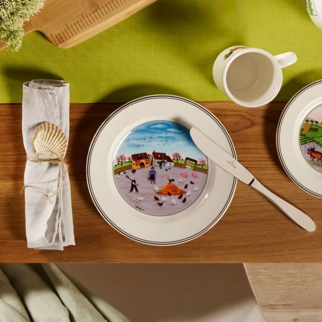 Тарелка для завтрака Bird yard Design Naif Villeroy & Boch Тарелка для завтрака Bird yard Design Naif Villeroy & Boch