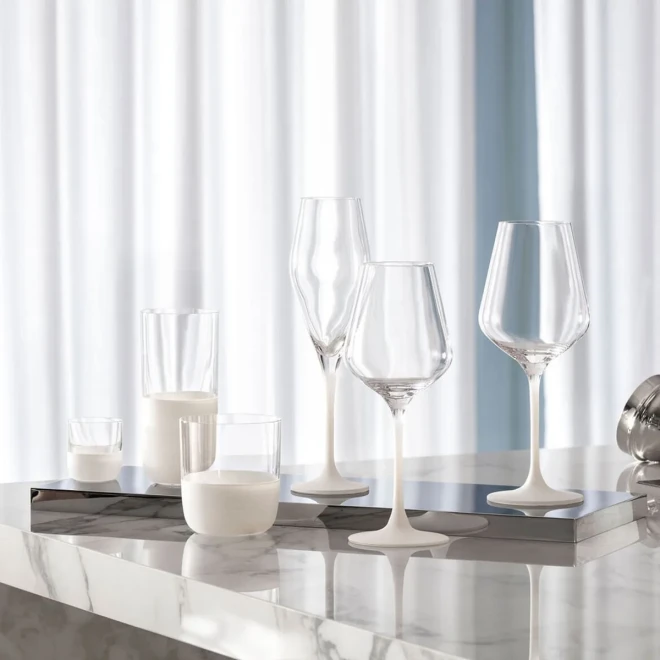 Набір з 4 келихів для шампанського Blanc Manufacture Rock Villeroy & Boch, 260 мл Набір з 4 келихів для шампанського Blanc Manufacture Rock Villeroy & Boch, 260 мл
