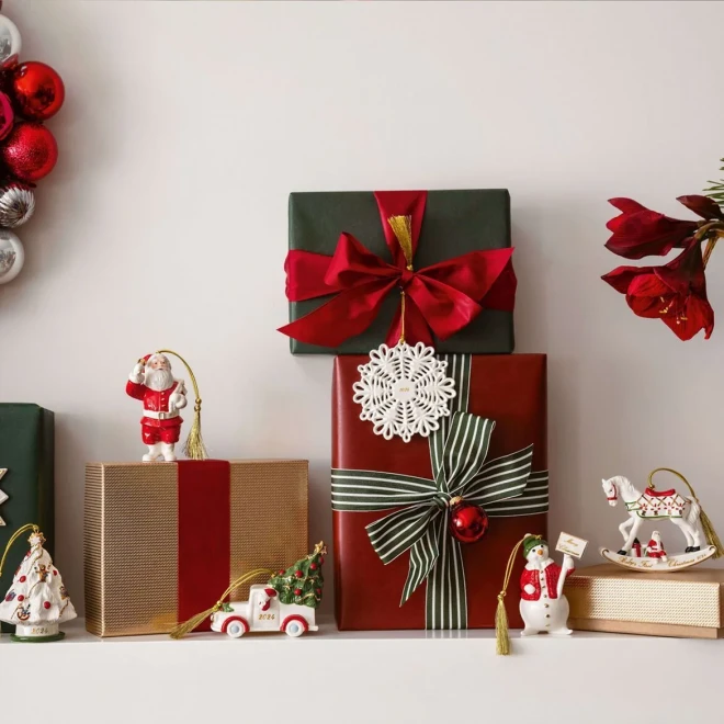 Елочная игрушка Санта-Клаус 6,3 x 4,6 x 10,4 см Christmas Classics Villeroy & Boch