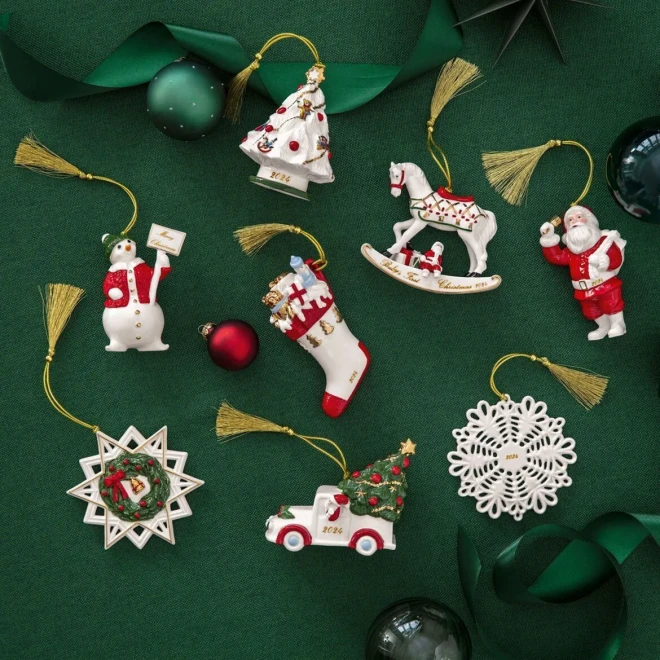 Елочная игрушка Санта-Клаус 6,3 x 4,6 x 10,4 см Christmas Classics Villeroy & Boch