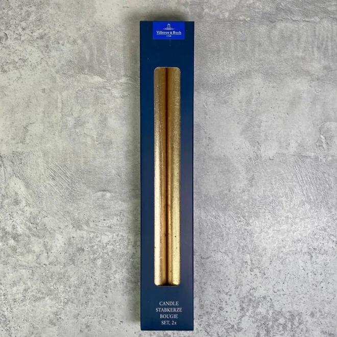 Набор из 2 свечей золотой 2 x 27 см Essentials Villeroy & Boch Набор из 2 свечей золотой 2 x 27 см Essentials Villeroy & Boch